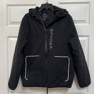 Spyder Black Jacket Mens Size Small Full Zipper NWT